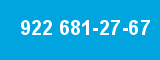 922 681-27-67 922 681-27-67